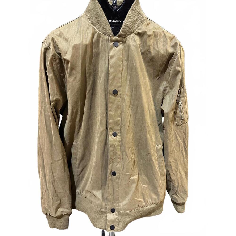 Comune Olive Bomber Jacket Men’s Medium Snap Front Military